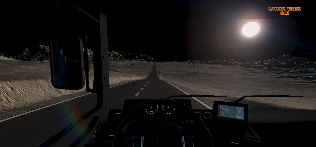 LunarTrek — night sky and base lighting